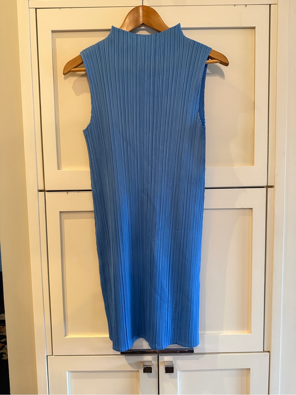 Issey Miyake Pleats Please Sky Blue Pleated Top